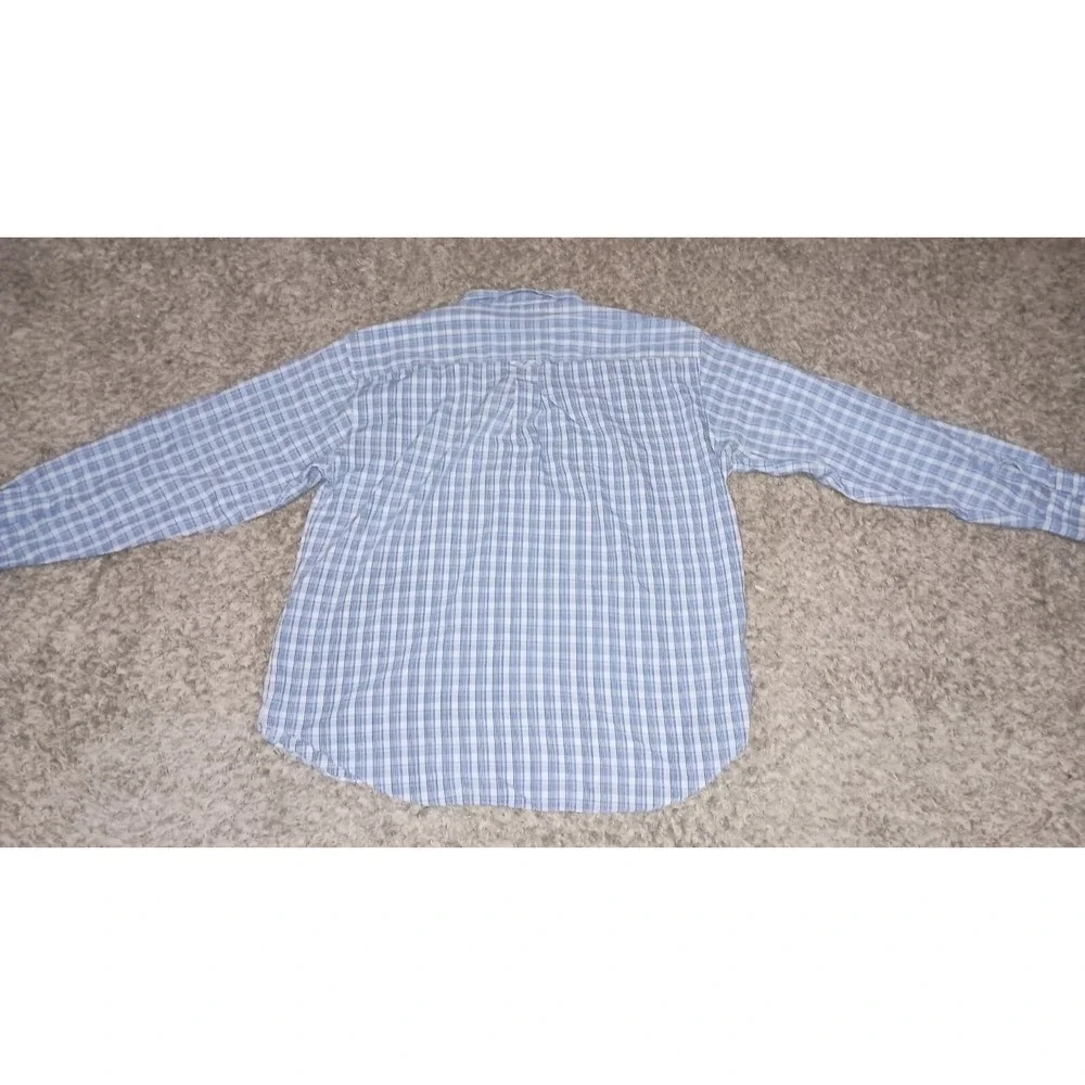 Men's Silver Label Levi's Button-up Shirt Size XL Color Blue White Vintage...